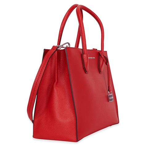 michael kors large red hand bag|michael kors red bag sale.